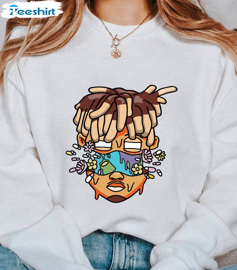 Trendy Juice Wrld Flower Head Unisex Hoodie, Awesome Juice WRLD Shirt Crewneck