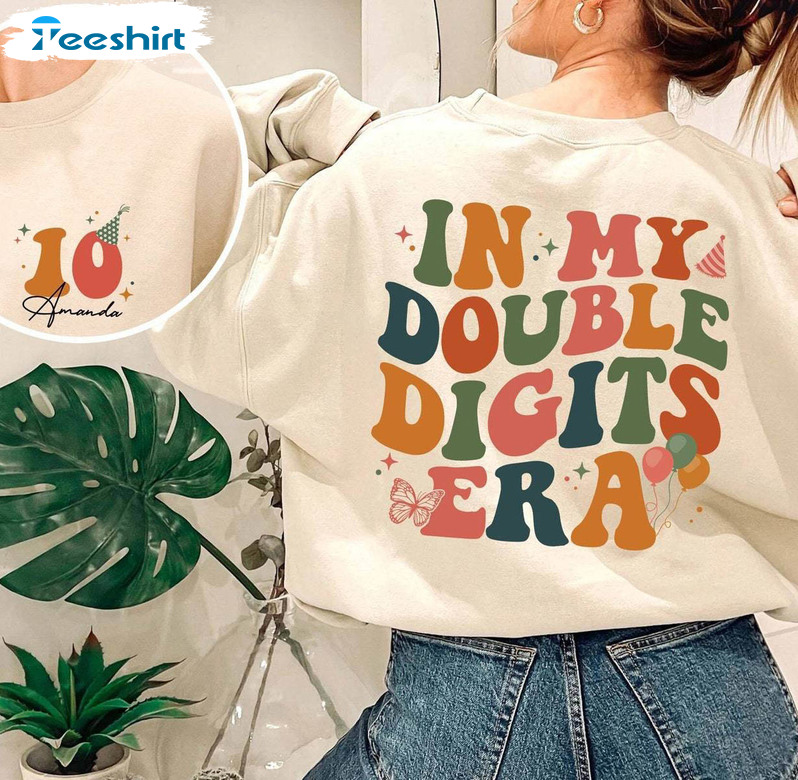 10th Birthday Short Sleeve , In My Double Digits Era Must Have Shirt Tee Tops