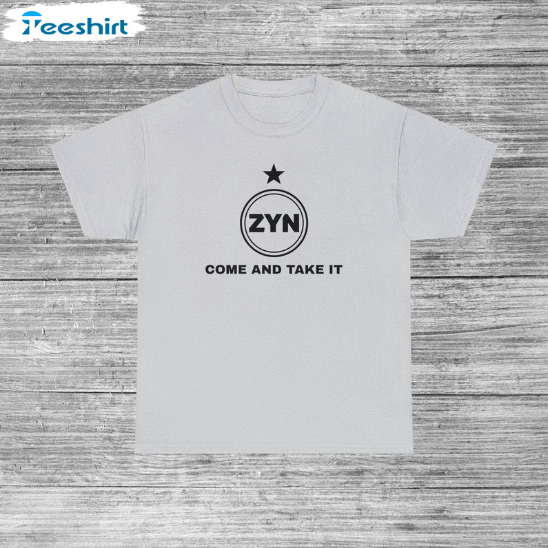 Cool Design Zynladen Shirt, Come And Take It Groovy Crewneck Long Sleeve