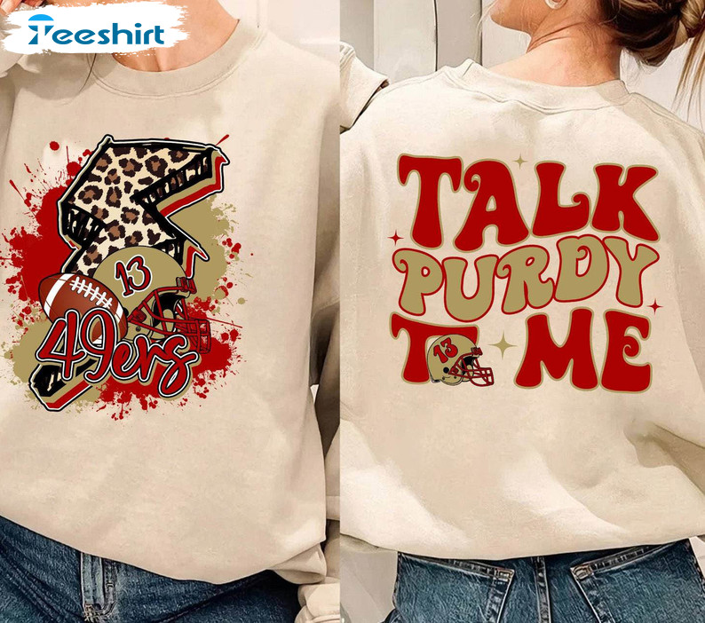 Groovy Talk Purdy To Me Sweatshirt, New Rare Leopard Short Sleeve Unisex Hoodie