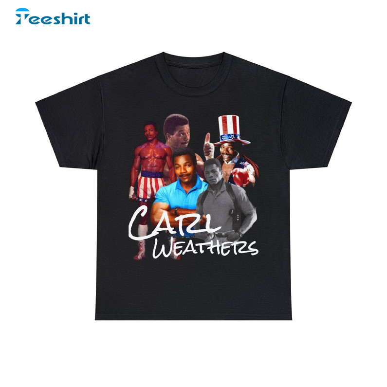 Carl Weathers Tribute Shirt, Rocky Balboa Unisex Hoodie Long Sleeve