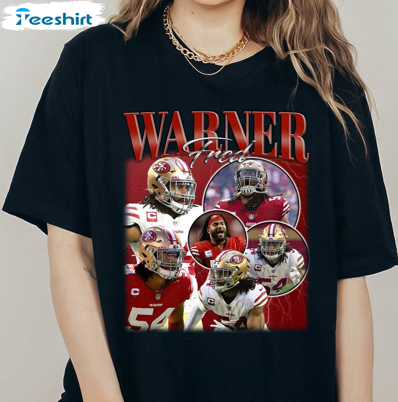 New Rare Fred Warner Shirt, Funny Football Short Sleeve Long Sleeve