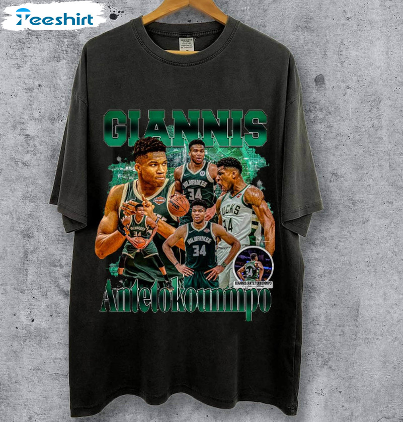 Bucks Basketball Unisex T Shirt , Modern Giannis Antetokounmpo Shirt Short Sleeve