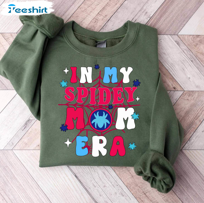 Groovy In My Spidey Mom Era Shirt, Must Have Spider Gwen Sweatshirt Tank Top