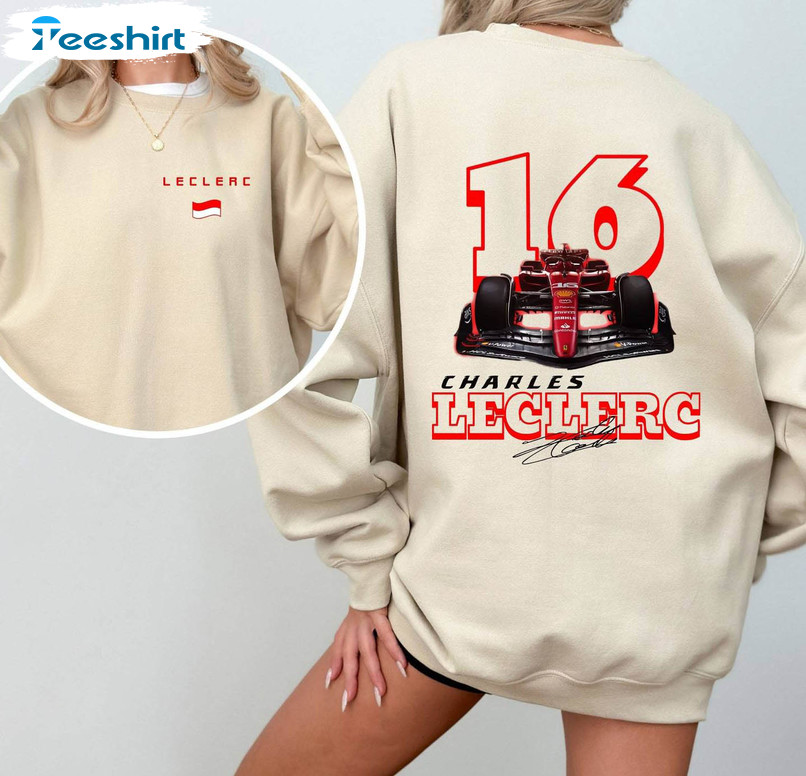 Formula One Inspirational Sweatshirt, Unique Charles Leclerc Shirt Short Sleeve