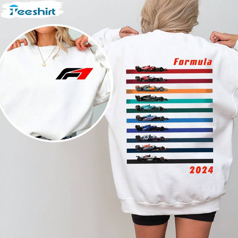 Racing Inspired Cars 2024 Shirt, Formula One Crewneck Sweatshirt Sweater