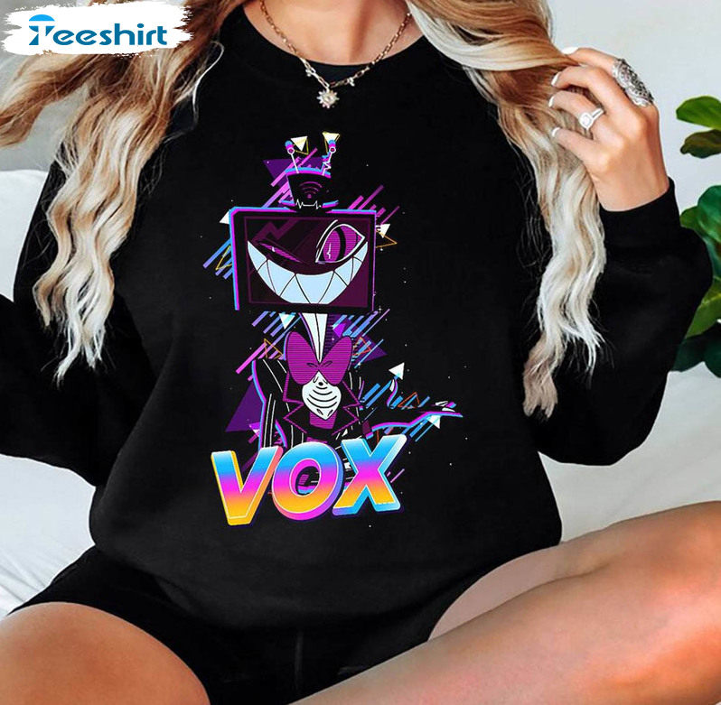 Hazbin Hotel Vox Retro Shirt, Vintage Hazbin Hotel Long Sleeve T-shirt