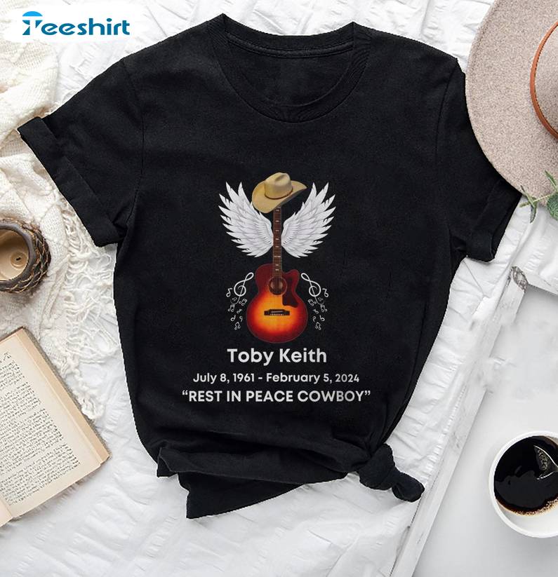 Toby Keith Rip Shirt, Rest In Peace Cowboy Memorial Tee Tops T-shirt