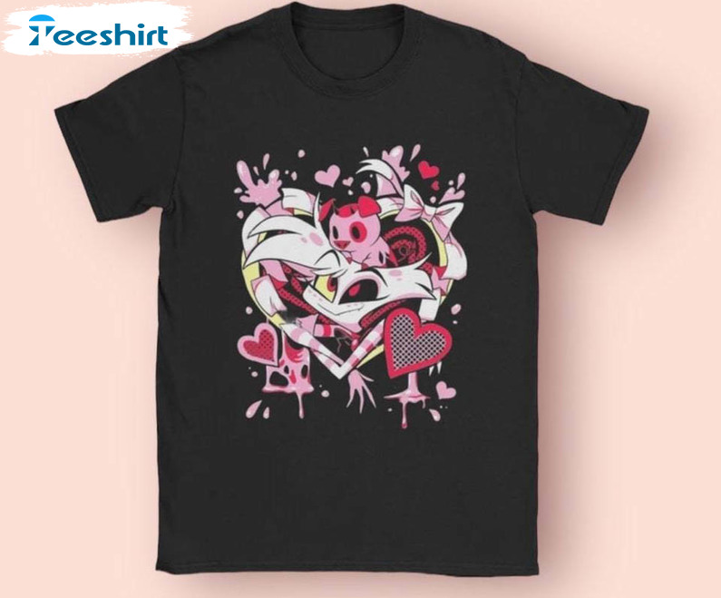 Hazbin Hotel Angel Dust Shirt, Anime Musical Tee Tops T-shirt