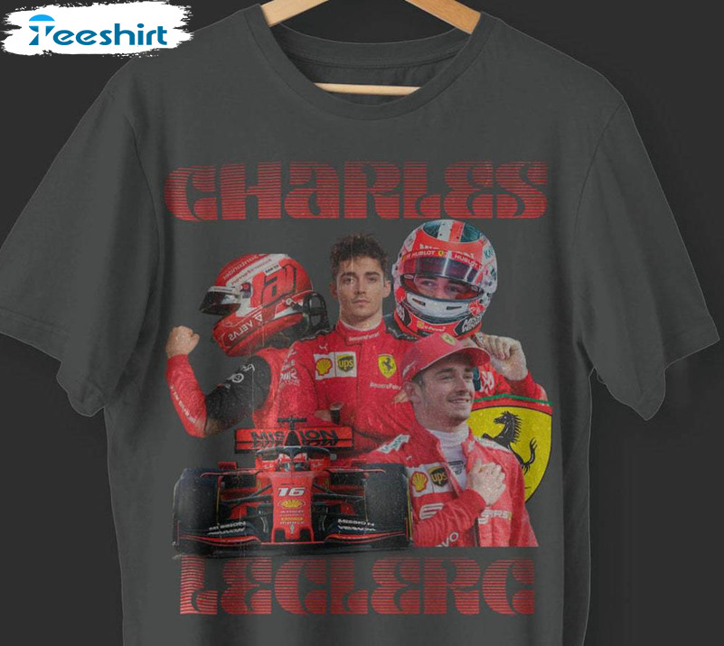 Charles Leclerc Vintage Shirt, Formula 1 Unisex T Shirt Crewneck Sweatshirt