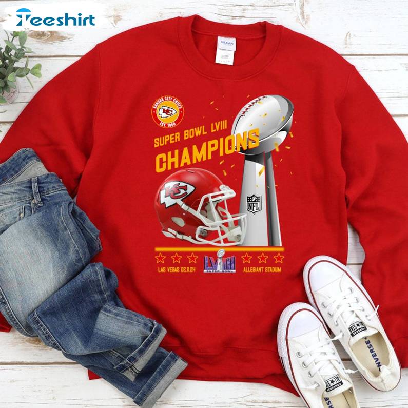 Kansas City Chiefs Shirt, Superbowl Champion 2024 Tee Tops T-shirt