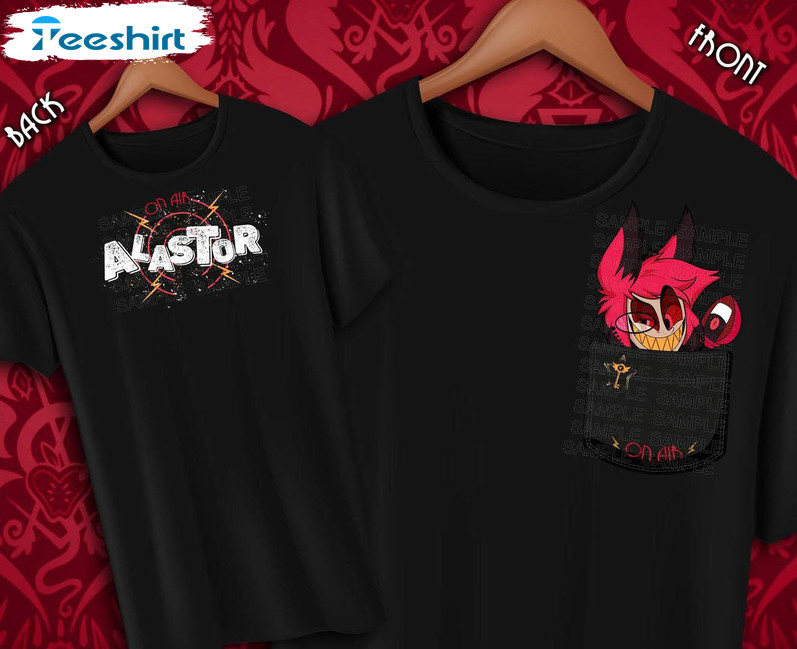 Hazbin Hotel Alastor Peeker Shirt, Trendy Hazbin Hotel Long Sleeve Hoodie