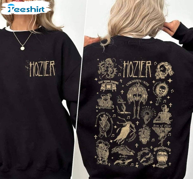 Cool Design Hozier Unreal Unearth Tour Shirt, Trendy Hozier Tour Sweatshirt Short Sleeve