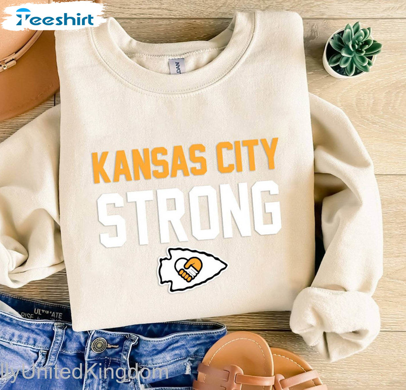 Trendy Kansas Strong Shirt , Cool Design Usa States Football Unisex Hoodie Long Sleeve