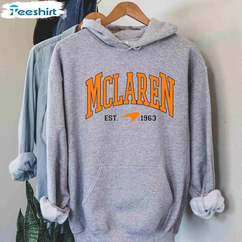 Awesome Mclaren Formula 1 Shirt, Cool Design Mclaren Crewneck Sweatshirt