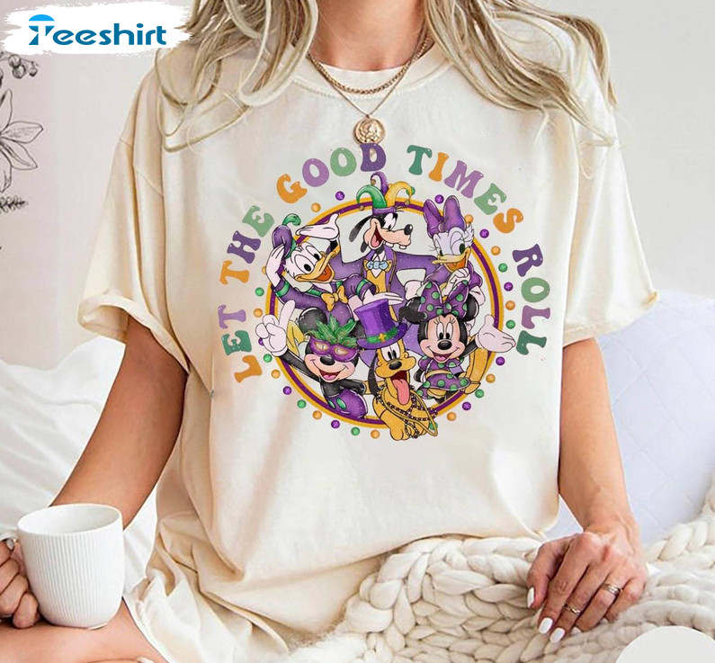 Disney Mardi Gras Unisex Hoodie, Must Have Let's The Good Times Roll Shirt Tank Top