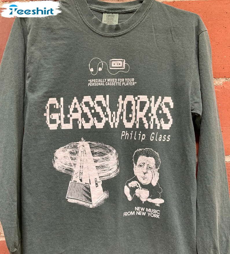 Glassworks Philip Glass Shirt - New Music From New York Sweatshirt Unisex Hoodie