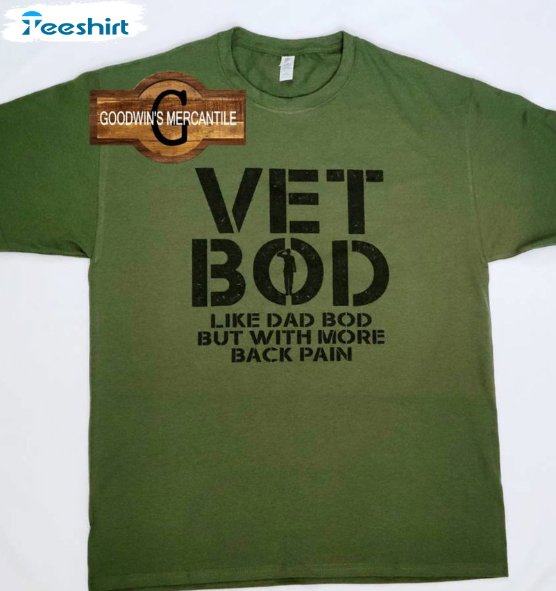 Ved Bod Trending Shirt - Like Dad Bod But With More Back Pain Long Sleeve Sweatshirt