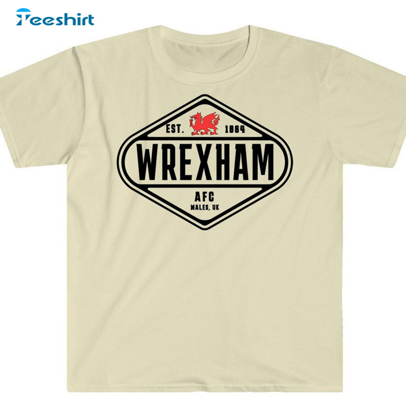 Wrexham Logo Shirt - Baseball Trending Design Long Sleeve Crewneck