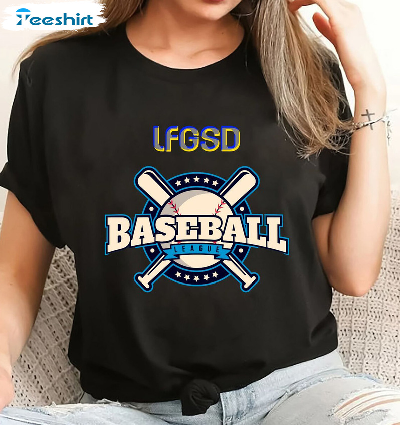 LFGSD Baseball Shirt - Baseball League Trending Short Sleeve Tee Tops