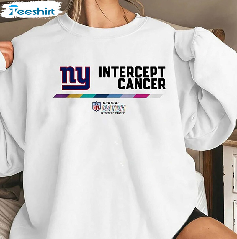ny giants intercept cancer sweatshirt