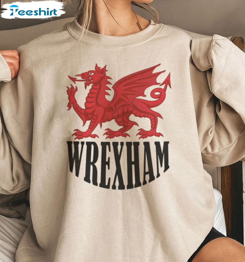 Wrexham 2022 Football Shirt - Wrexham Logo Sweatshirt Unisex Hoodie