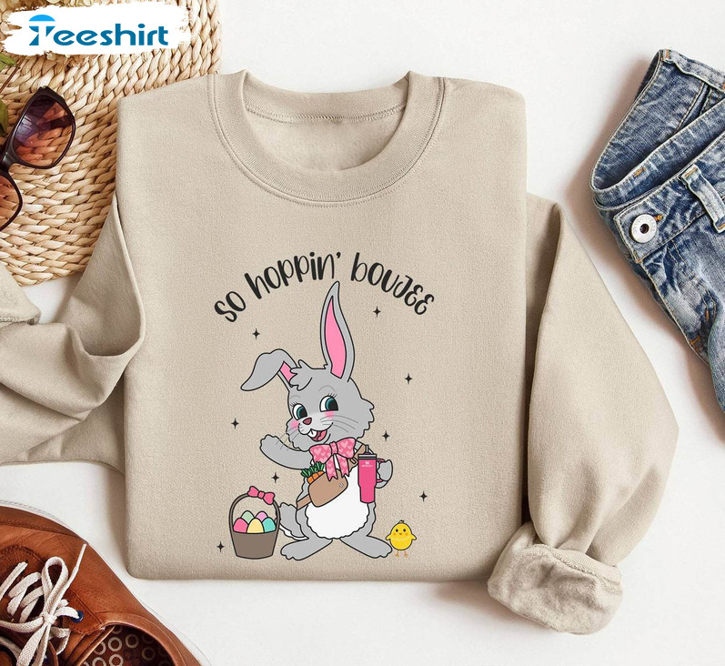 Retro Easter Sweatshirt , Funny Easter Bunny Tee Tops T-shirt