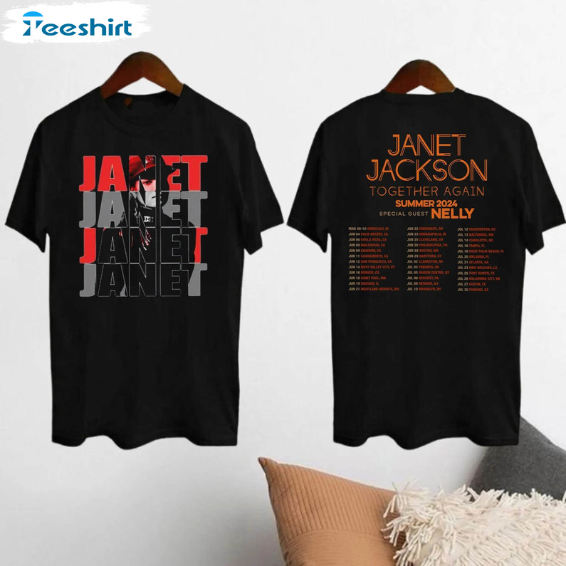 Janet Jackson Graphic Shirt, Janet Jackson Together Again Unisex T Shirt Sweater