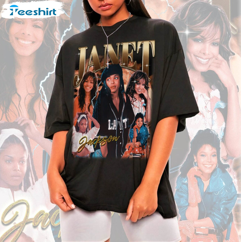 Retro Janet Jackson Shirt , Janet Jackson Trendy Tee Tops Tank Top