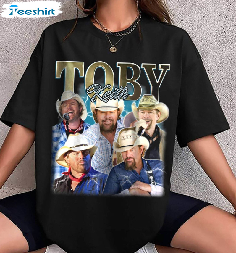 Toby Keith Retro Shirt, Country Song Toby Keith Honoring Unisex Hoodie Crewneck Sweatshirt