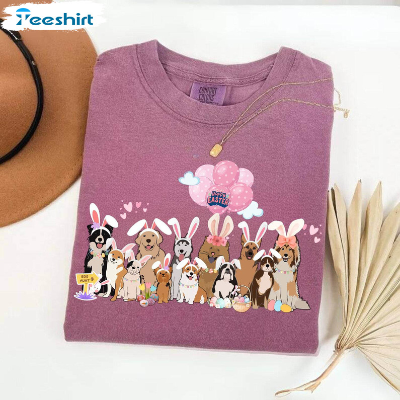 Easter Dogs Funny Shirt, Easter Day Cute Tee Tops Hoodie