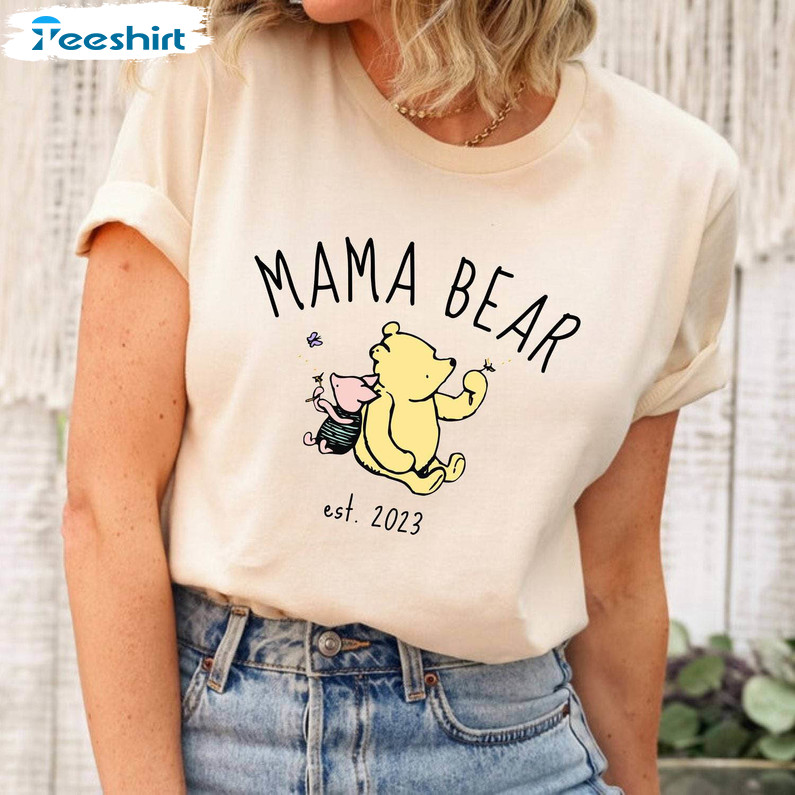 Mama Bear Shirt, Winnie The Pooh Mama Tee Tops Sweater