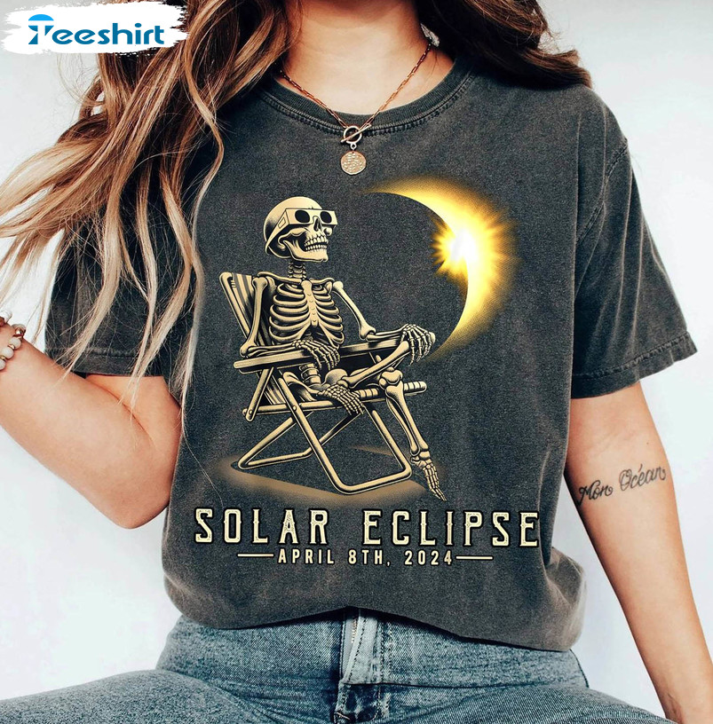 Solar Eclipse 2024 Shirt, Astronomy Celestial Sweater T-shirt