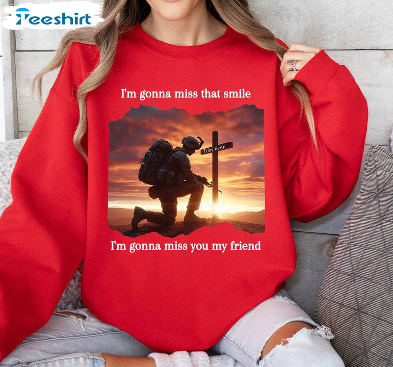 Toby Keith Sweatshirt Country Song , Toby Keith Honoring Long Sleeve Sweater