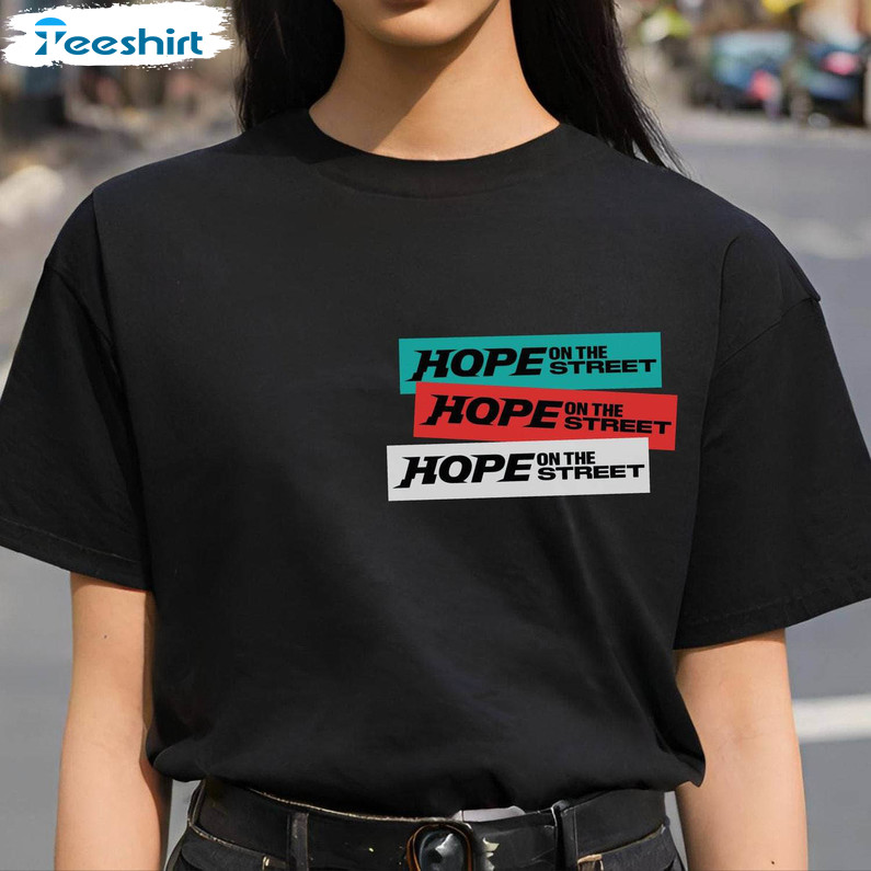 Hope On The Street Shirt, Bts Army Bts Music Long Sleeve Sweater