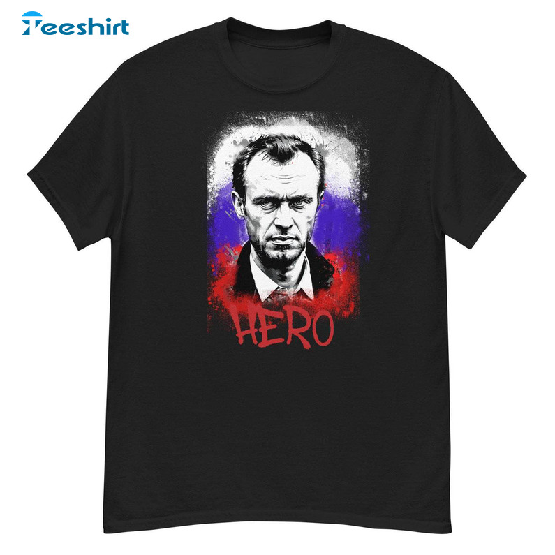 Alexei Navalny Shirt, Navalny Hero Rip Sweater T-shirt