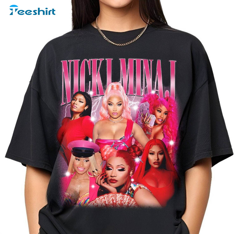 Nicki Minaj Music Shirt, Rapper Nicki Minaj Short Sleeve Sweater