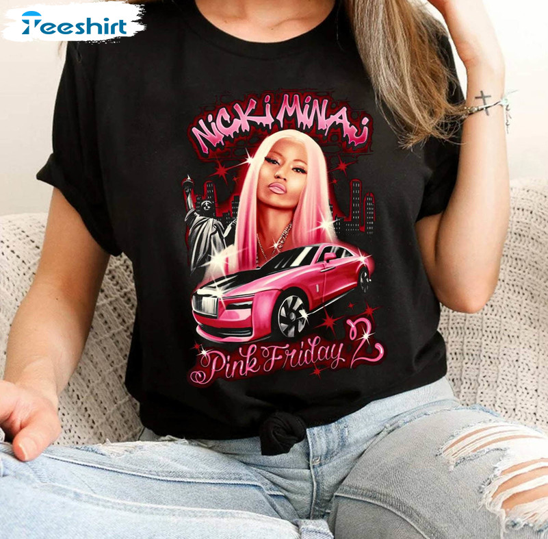 Nicki Minaj Shirt , Pink Friday 2 Airbrush Long Sleeve Sweater