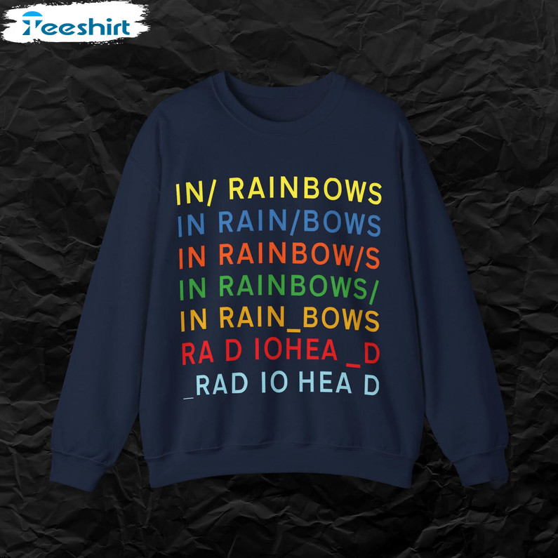 Radiohead Vintage Style Shirt, Album Cover Crewneck Sweatshirt T-shirt