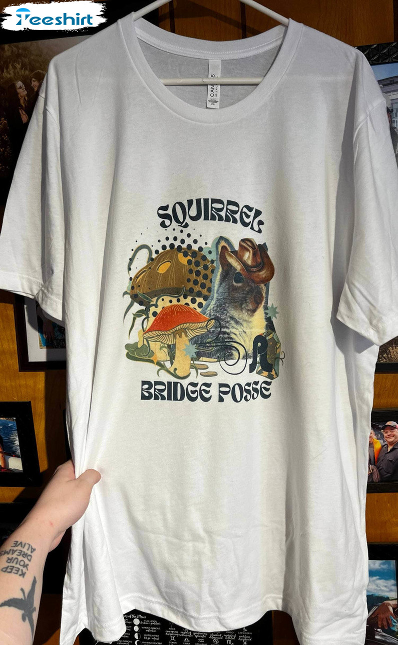 Squirrel Bridge Posse Shirt, Vintage Design Unisex Hoodie Long Sleeve