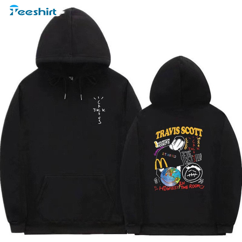 Travis Scott Hoodie, Cactus Jack Hip Hop Tee Tops T-shirt