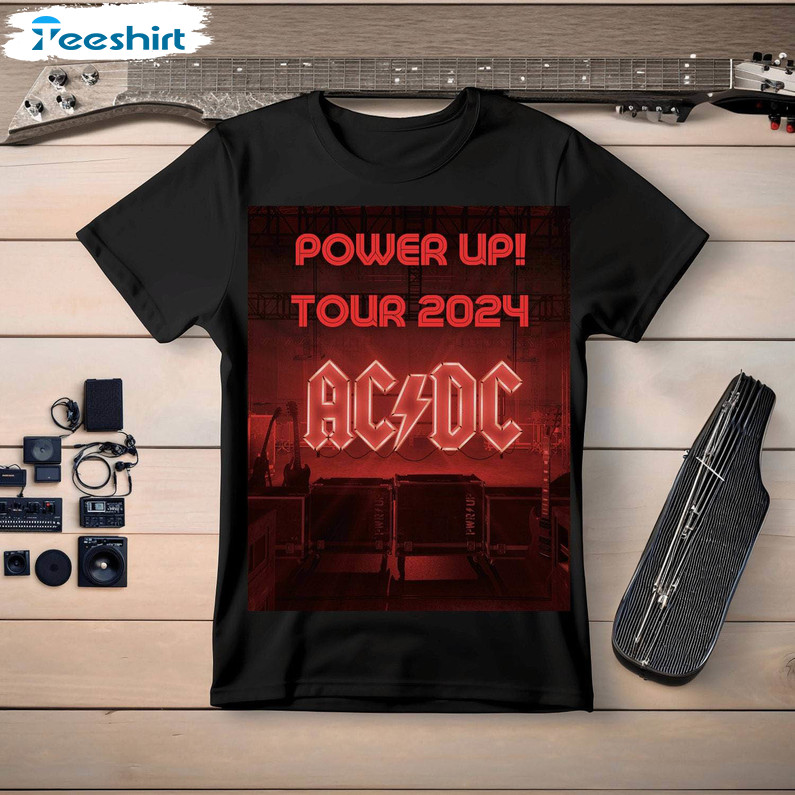 Acdc Power Up Tour Trendy Shirt, Acdc Band Unisex Hoodie Crewneck Sweatshirt