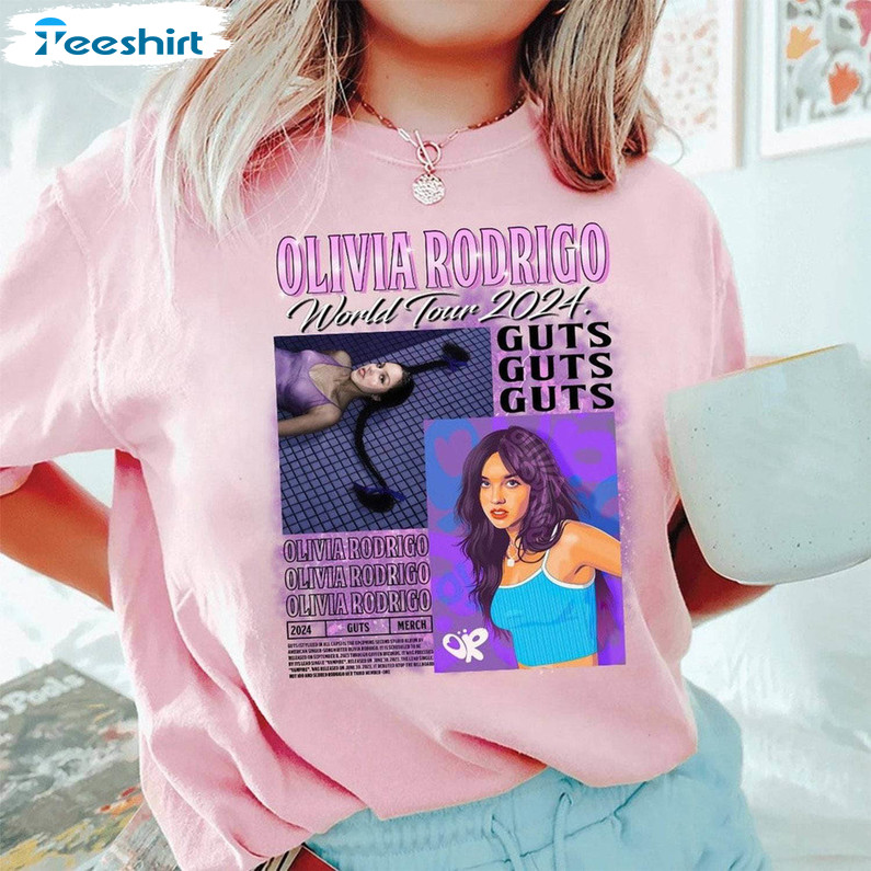 Olivia Rodrigo The Guts World Tour Trendy Short Sleeve Long Sleeve