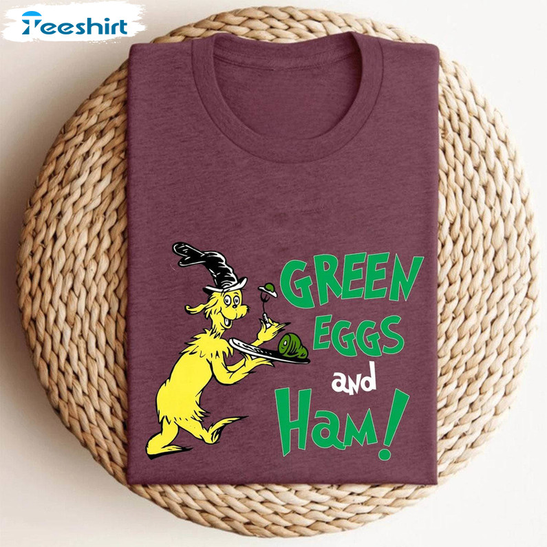 Green Eggs And Ham Shirt, Reading Lovers Short Sleeve Tee Tops