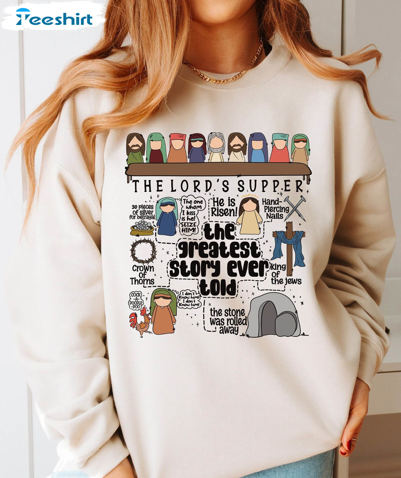 He Is Risen Easter Shirt, He Rose Christian Short Sleeve Tee Tops