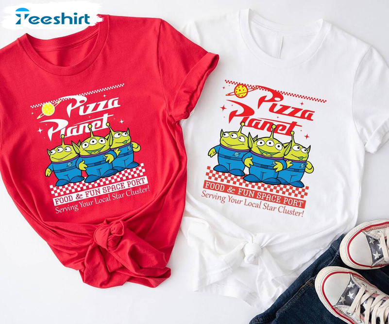Disney Toy Story Pizza Planet Shirt, Hollywood Disney Short Sleeve T-shirt