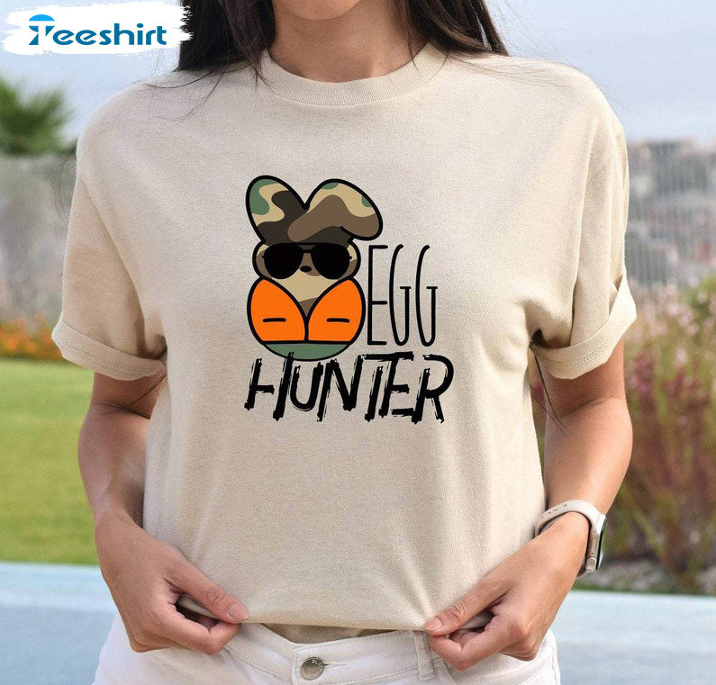 Egg Hunter Easter Bunny Cute Shirt, Easter Day Unisex Hoodie Sweater