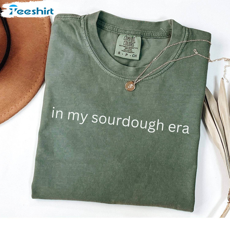 Comfort In My Sourdough Mom Era Shirt, Trendy Minimalist Tee Tops Hoodie