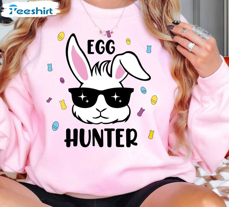Easter Bunny Eggs Bunny Hunter Shirt, Easter Bunny Tee Tops Hoodie