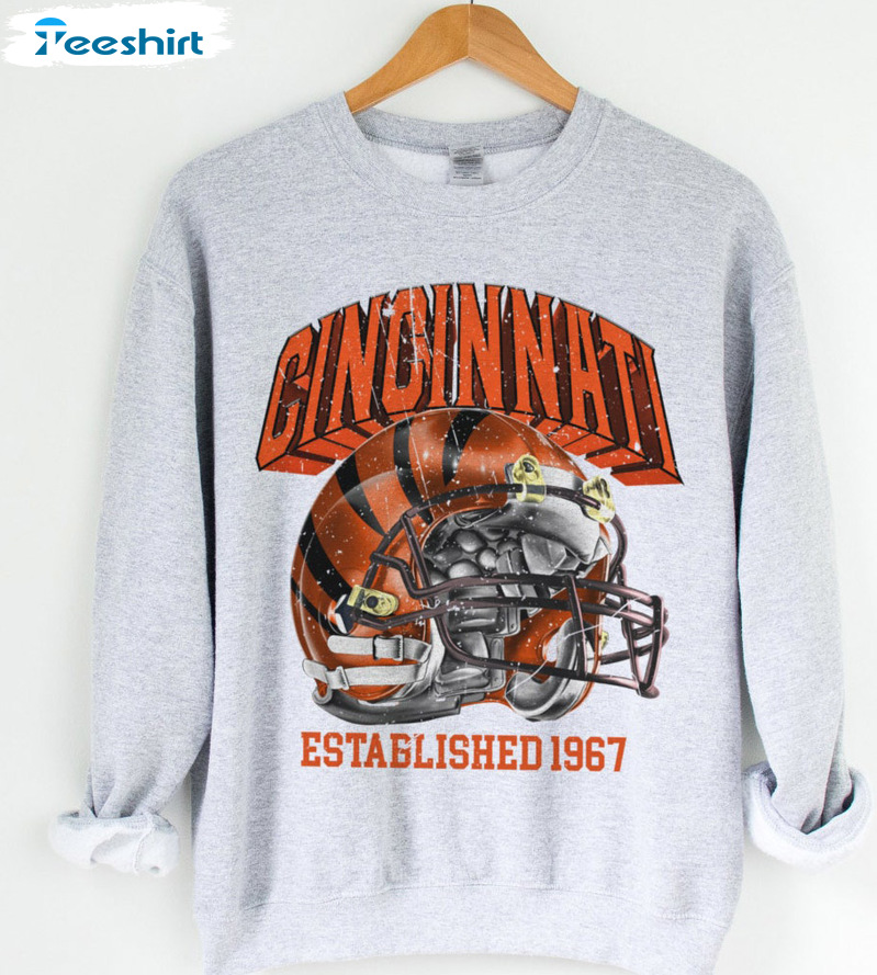 Cincinnati Established 1967 Shirt - Bengals Football Sweatshirt